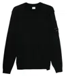 C.p. Company Cotton Crewneck Sweatshirt In Black