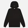 C.p. Company Sweatshirts Sweat Hooded In Diagonal Raised Fleece Clothing In Black