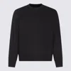 C.p. Company Dark Blue Cotton Sweatshirt In Black