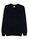 C.p. Company C.p.company Wool Crewneck Sweater In Blue