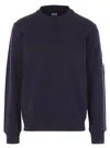 C.p. Company C.p.company Cotton Crewneck Sweatshirt In Blue