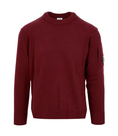 C.p. Company Sweaters Bordeaux In Burgundy