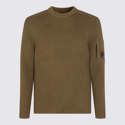 C.p. Company Sweaters Capers In Green