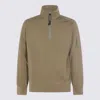 C.p. Company Half Zip Sweatshirt In Green