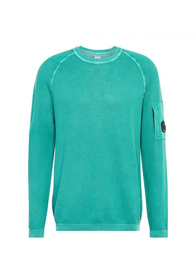 C.p. Company Pullover Aus Baumwolle In Green