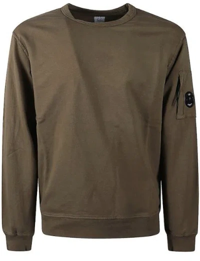 C.p. Company C.p.company Cozy Cotton Sweater For Comfort In Ivy Green