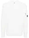C.p. Company Felpa Girocollo Diagonal Raised In White