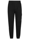 C.p. Company Cargo Pants With Elasticated Waistband And Lens Detail In Black