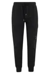 C.p. Company Black Relaxed-fit Cargo Sweatpants In Black