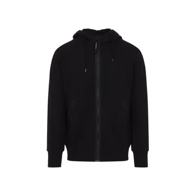 C.p. Company Sweatshirts  Hooded Open Clothing In Black