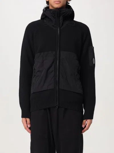 C.p. Company Lens-detail Hooded Jacket In Schwarz