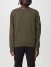 C.p. Company Logo Strap Crew Neck Sweatshirt In Grün