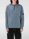 C.p. Company C.p.company Diagonal Raised Fleece Lens Hooded Sweatshirt In Grau 1