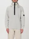 C.p. Company Logo Hooded Sweater In Beige