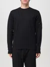 C.p. Company Mens Black Lens Detail Cotton Sweatshirt