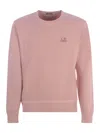 C.p. Company C. P. Company Man Sweatshirt Antique Rose Size 3xl Cotton In Rosa Antico