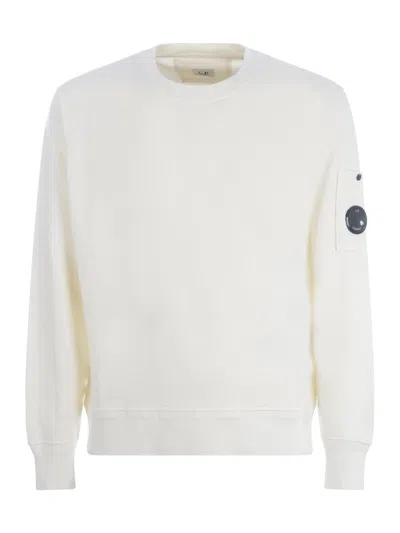 C.p. Company Sweatshirt  In White