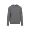 C.p. Company Cotton Sweatshirt Arm Pocket In Gray