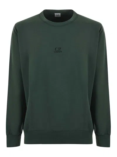 C.p. Company Sweatshirt In Green