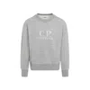 C.p. Company Logo Crewneck Sweatshirt In Grey