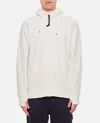 C.p. Company Hooded Sweatshirt With Functional Goggles Detail In White
