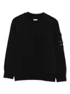C.p. Company Sweatshirt With Application Cp Company In Black
