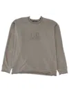 C.p. Company C. P. Company Sweatshirt With Embossed Logo In Gray