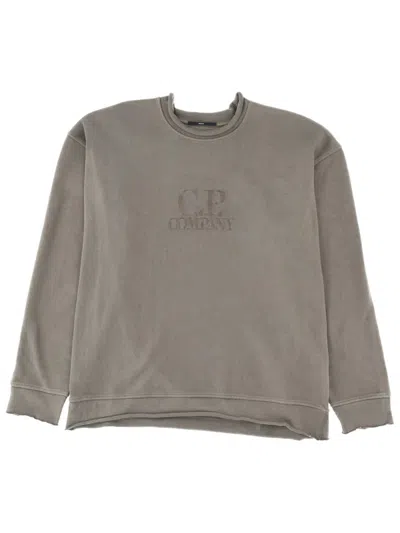 C.P. COMPANY SWEATSHIRT WITH EMBOSSED LOGO