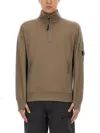 C.p. Company C.p.company Sweatshirt With Logo In Green
