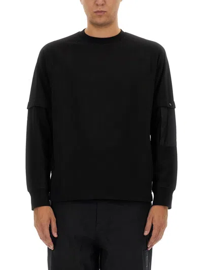 C.p. Company Men Sweatshirt With Pocket In Black