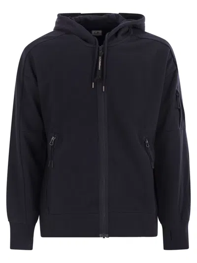 C.P. COMPANY CP COMPANY SWEATSHIRT WITH ZIP, HOOD AND LENS