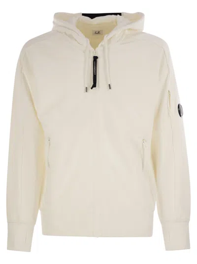 C.P. COMPANY CP COMPANY SWEATSHIRT WITH ZIP, HOOD AND LENS