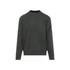 C.p. Company C.p.company Crewneck Sweatshirt With Lens Detail In Green