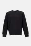 C.p. Company Cp Company Diagonal Raised Fleece Crew Neck Lens Sweatshirt In Black
