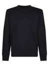 C.p. Company Sweatshirts Crew Neck In Diagonal Raised Fleece In Animal Print
