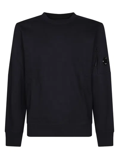 C.p. Company Sweatshirts Crew Neck In Diagonal Raised Fleece In Animal Print