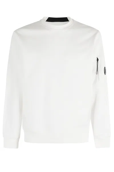 C.p. Company Sweatshirts Crew Neck In White