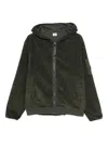 C.p. Company Sweatshirts Hooded Open In Corduroy 350 Clothing In Green