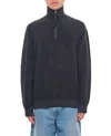 C.p. Company Sweatshirts With Neck Zip In Black