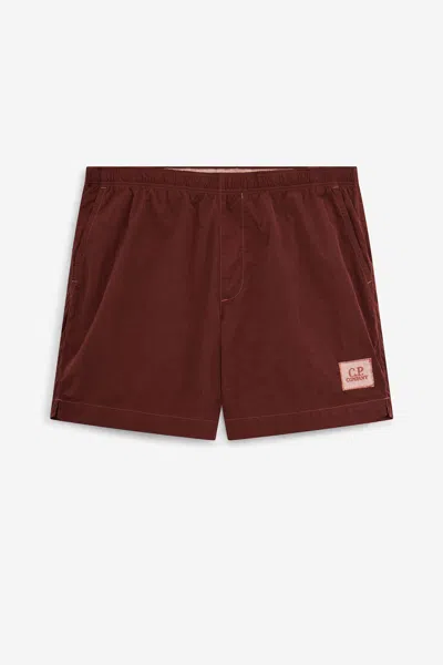 C.p. Company Swim Short Beachwear In Red