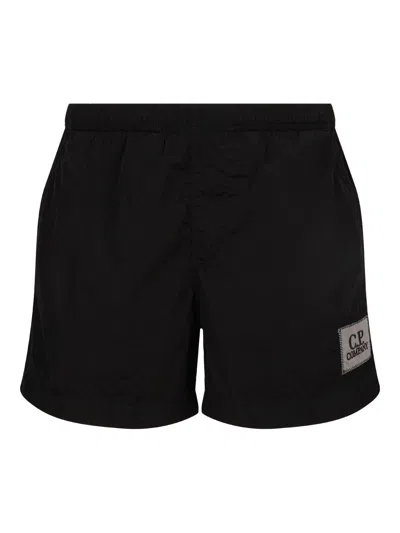 C.p. Company Kids' Swim Shorts In Black