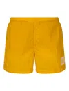C.p. Company Swim Shorts In Yellow & Orange