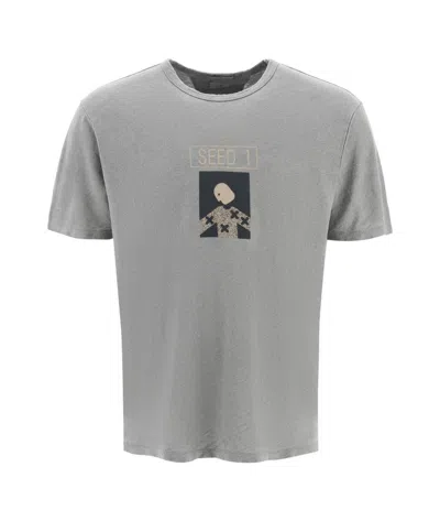 C.p. Company Gray Graphic T-shirt In 920