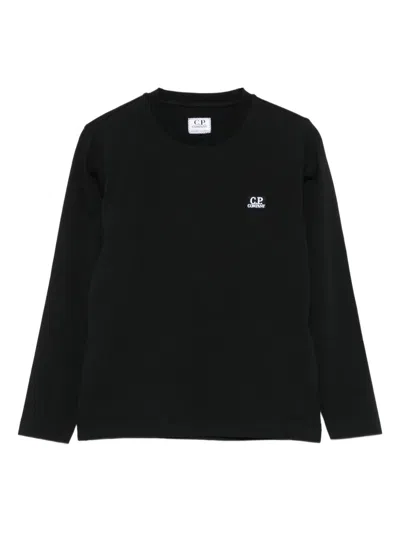 C.P. COMPANY LOGO-PATCH LONG-SLEEVE COTTON SWEATSHIRT