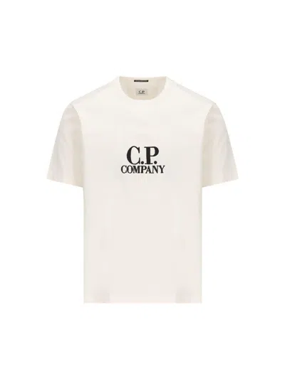 C.p. Company T-shirt And Polo Shirt In Neutral