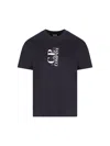 C.p. Company C.p.company Jersey Logo T-shirt In Blue