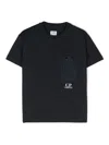 C.p. Company Logo-print Cotton T-shirt In Black