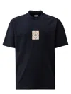 C.p. Company Logo T-shirt With Crew Neck And Short Sleeves In Blue
