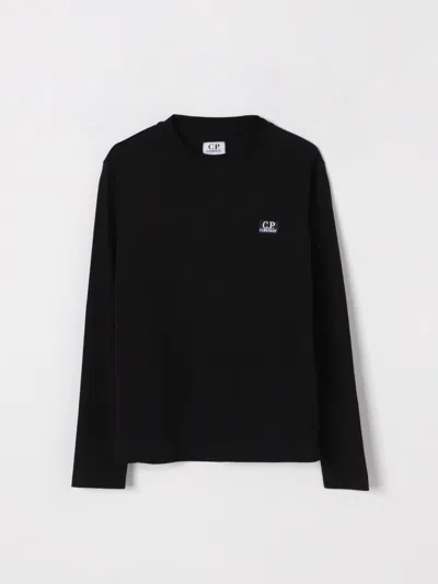 C.p. Company Kids' Logo-print Cotton T-shirt In Black