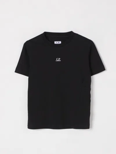C.P. COMPANY T-SHIRT C. P. COMPANY KIDS COLOR BLACK,G47593002